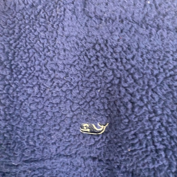 Women's Vineyard Vines Blue Pull Over Quarter Zip Cozy Sweatshirt Size Large - Picture 3 of 14